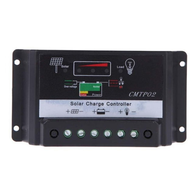 EeaseCA Contrôleur de Panneau Solaire 5A 12V/24V Sans Pile
