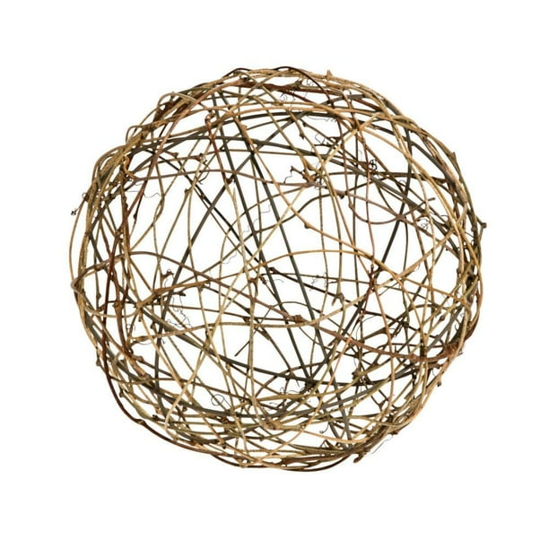 Natural Grapevine Balls 8In (3Pc) Home Decor 3 Pieces