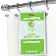 thumbnail image 1 of Premium Peva Frost Shower Curtain Liner With Magnets & Suction Cups - 70 X 71 In. Long, 1 of 5