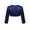 Navy Blue, variant on Aislor Kids Girls Long Sleeves Short Bolero Flower Girl Shrug Cardigan Wedding Prom Pageant Cover Up Sweater