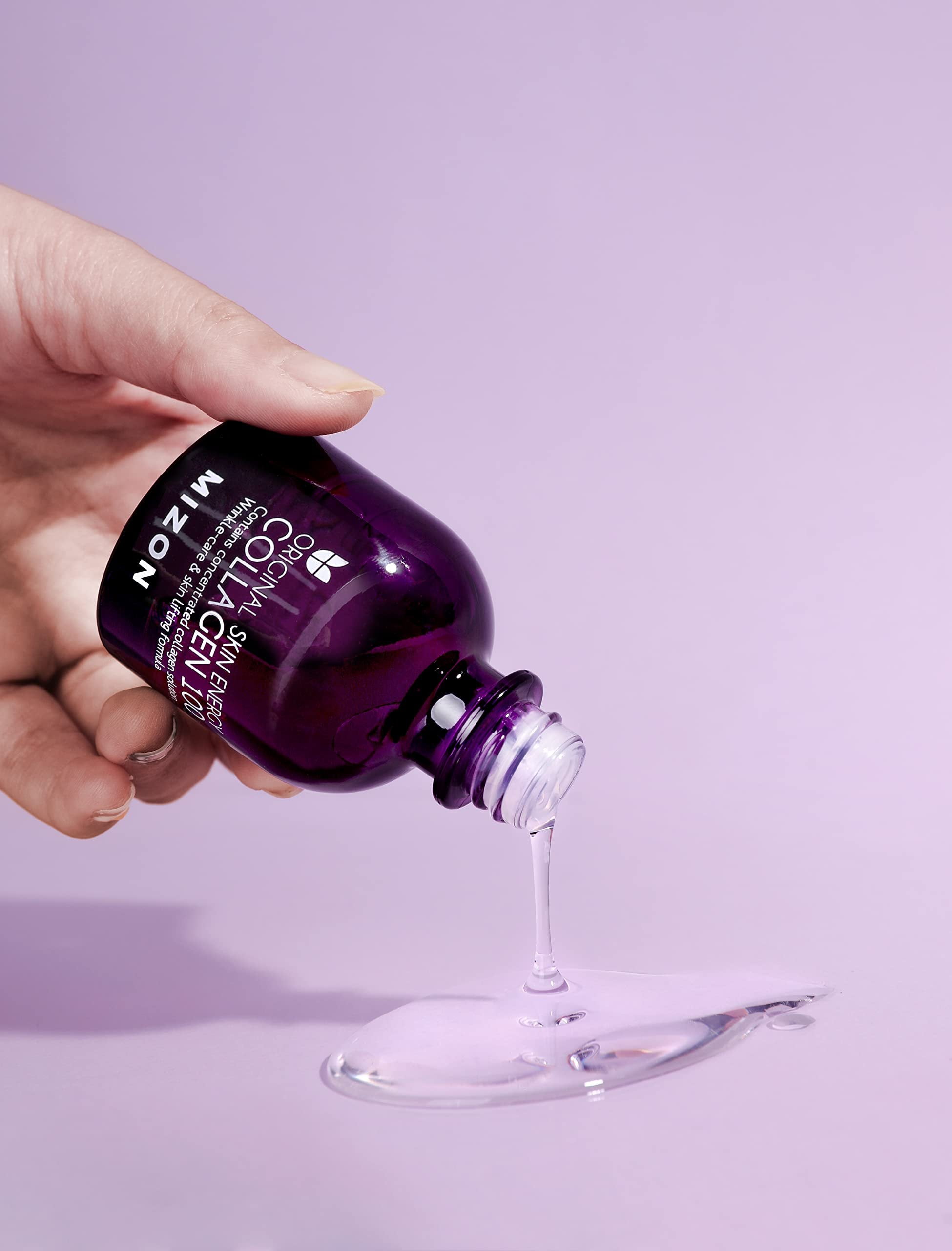 Collagen 100 Korean Ampoule with Concentrated Marine Collagen Elasticity Booster Serum Peptides Deep Hydration 1.01 fl. oz