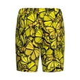 thumbnail image 5 of Gaeub Yellow Butterflies Printed Men's Short Pajama Pants, Lightweight Lounge & Sleep Bottoms Keep You Cool - 3X-Large, 5 of 9