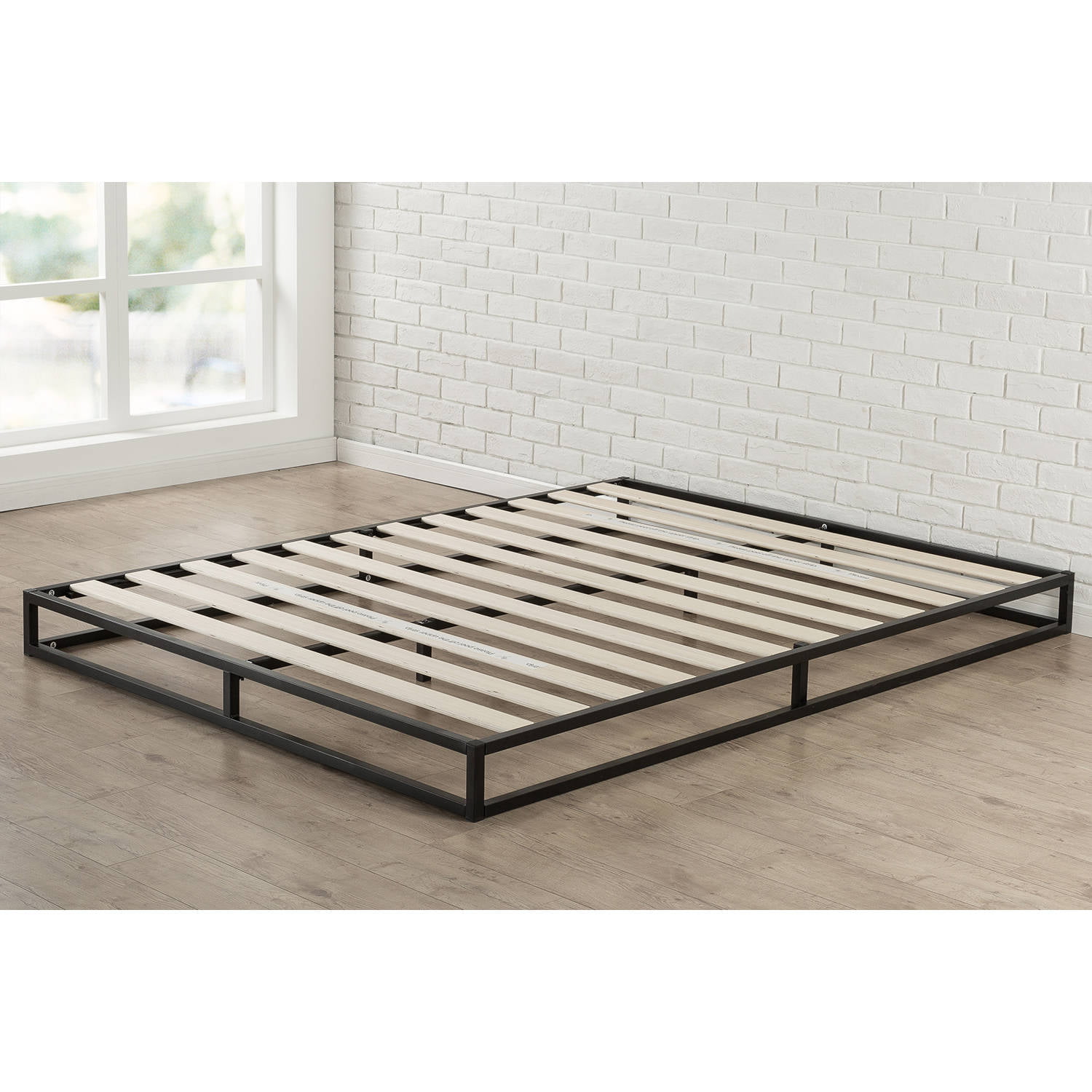 Sturdy Low Profile 10 Inch King Size Bed Frame Black Home Bedroom