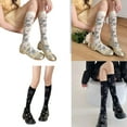 thumbnail image 2 of ThinSocks Nylons Calf Socks Florals Sheer Knee High Socks for WomenAnkle Socks Gifts, 2 of 20