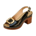 thumbnail image 2 of Willtoo Women's Chunky Heel Sandals Square Toe Slingback Comfortable Insole Casual Summer Shoes, 2 of 7