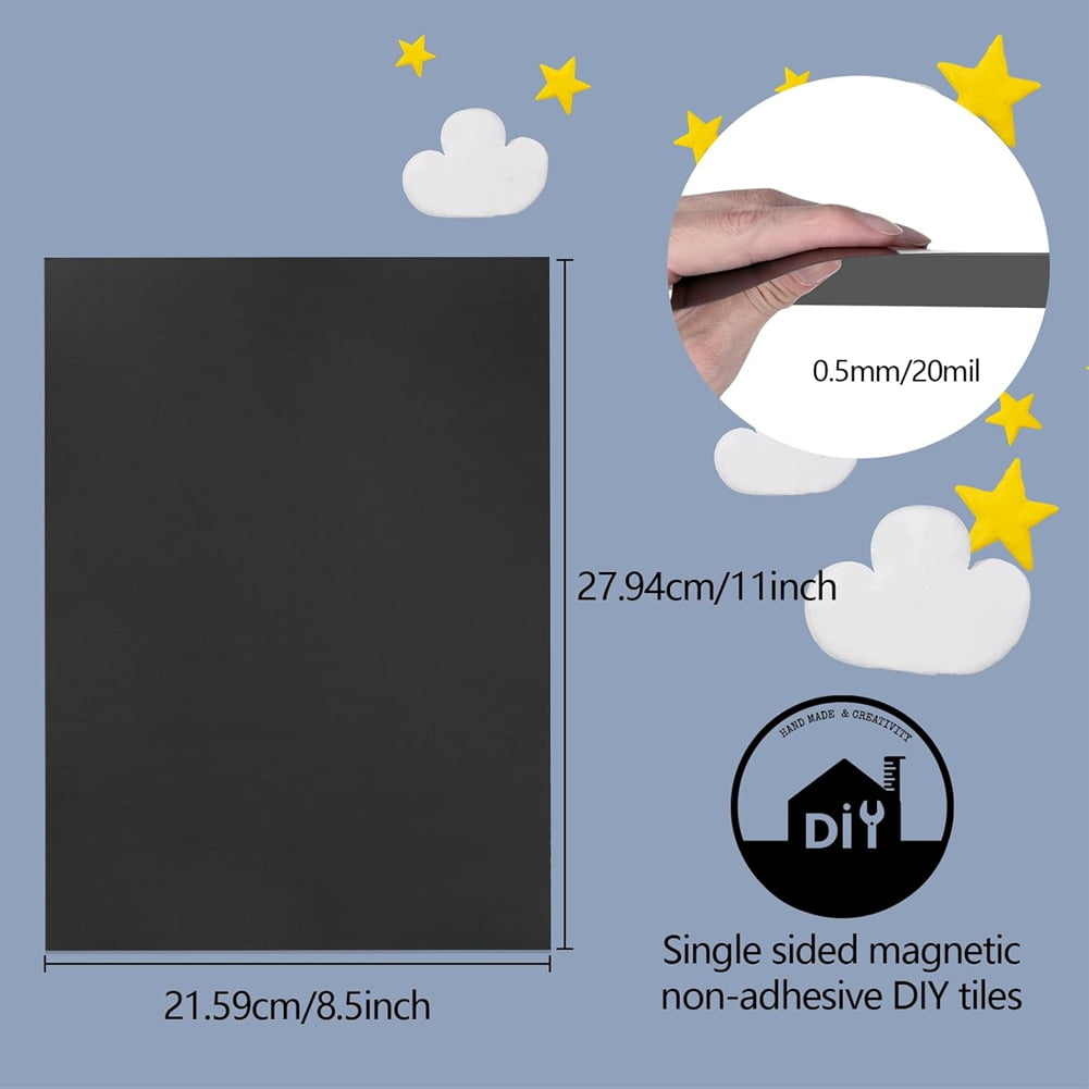 10 Pieces 8.5 X 11 Inch Magnetic Sheets Magnetic Rubber Sheets Magnetic R Storage Sheets for Cutting Die Storage