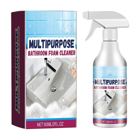TopLLC Clean Products for Cleaning, Cleaning Supplies Bathroom Foam Cleaner Bathroom Glass Door Bathtub Tile Stain Cleaner 60ml Bathroom foam clean