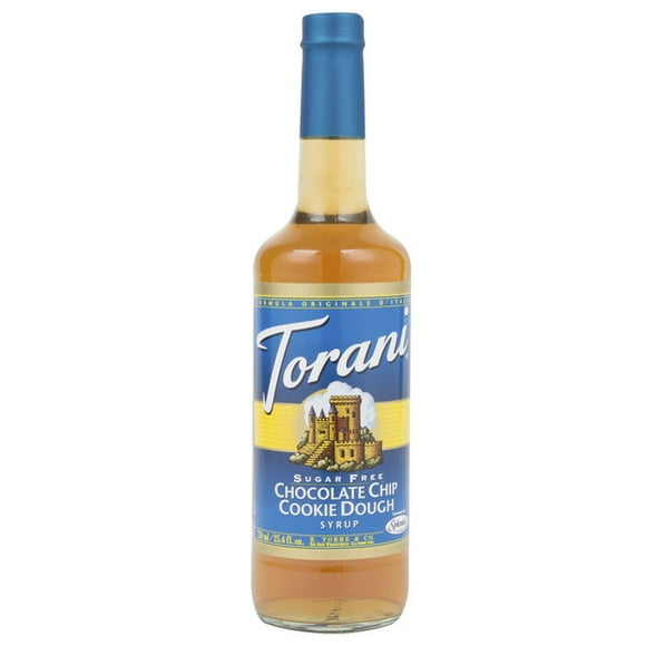 Torani 750 mL Sugar Free Chocolate Chip Cookie Dough Flavoring Syrup