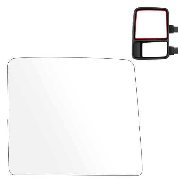 SCITOO Right Side Mirror Glass Compatible with 1999-2016 for Ford F-250 F-350 F-450 F-550 Super Duty 2000-2005 for Ford Excursion Right Side Manual Passenger Side Mirror Flat Upper 1 Piece