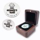 thumbnail image 1 of Set de regalo para bebés, moneda de plata Decision con caja de madera para padres primerizos, 1 of 7