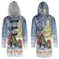 thumbnail image 3 of Merry Christmas Schnauzer Snowy Winter with Gifts Tree Decorations All Over Print 3D Hooded Duffle Toggle Coat Miniature Schnauzer Dog Lover - 12020, 3 of 6