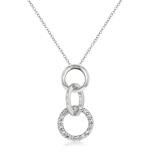 Silvertone Triplet Hooplet Pendant
