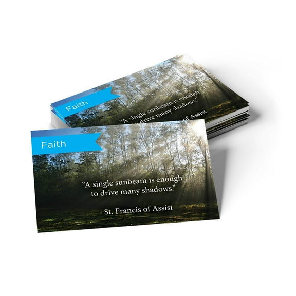 Faith, St. Francis, Pass Along Scripture Cards, Pack 25