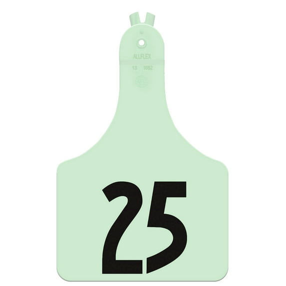 Allflex ATag Numbered Ear Tags (Cow), 25 count