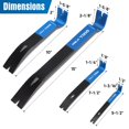 thumbnail image 2 of Pry Bar Set SHALL Herramienta de barra plana de acero con alto contenido de carbono de 4 piezas, 2 of 7