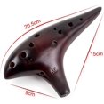 thumbnail image 4 of Nuevos productos en 2023, Ocarina Alto C de 12 agujeros Ocarinas de cerámica de paja ahumada con bolsa protectora Folleto de canciones de inicio - Humo, 4 of 5