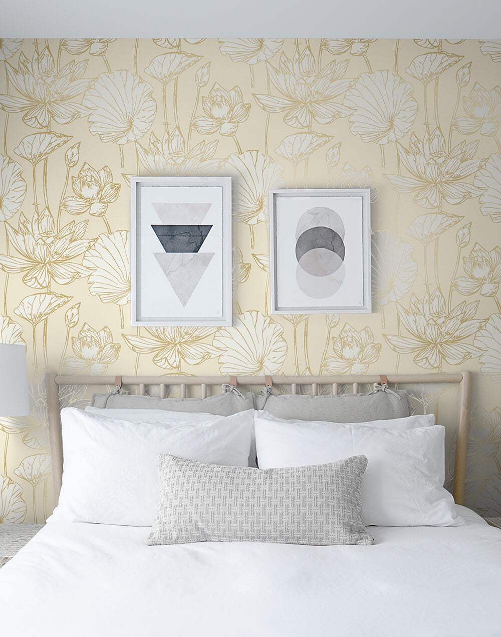 NextWall Lotus Floral Peel and Stick Wallpaper