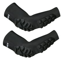 TELOLY Padded Arm Sleeves Elbow Forearm 2 Pack Crashproof Pads Protection for Football Basketball Volleyball Soccer