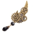 thumbnail image 4 of Segolike Steampunk Brooch Wing Brooch Jewelry with Gears Decorative Retro Styles Vintage Brooch Pendant Brooch for Tuxedo Clothes Scarf, 4 of 8