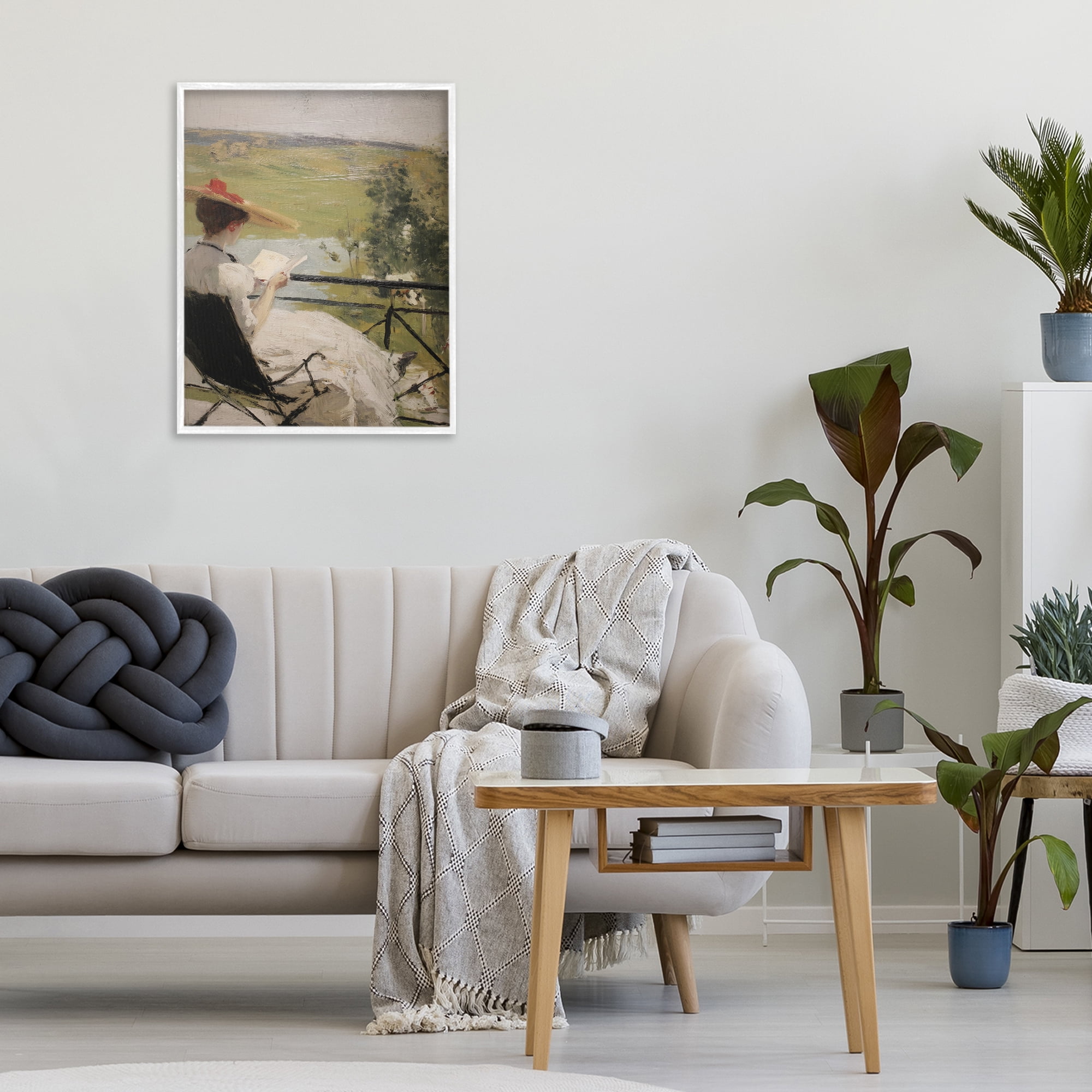 Stupell Industries In The Comfort Of Pages White Framed Giclee Art, design by Svetlana Aleynikova