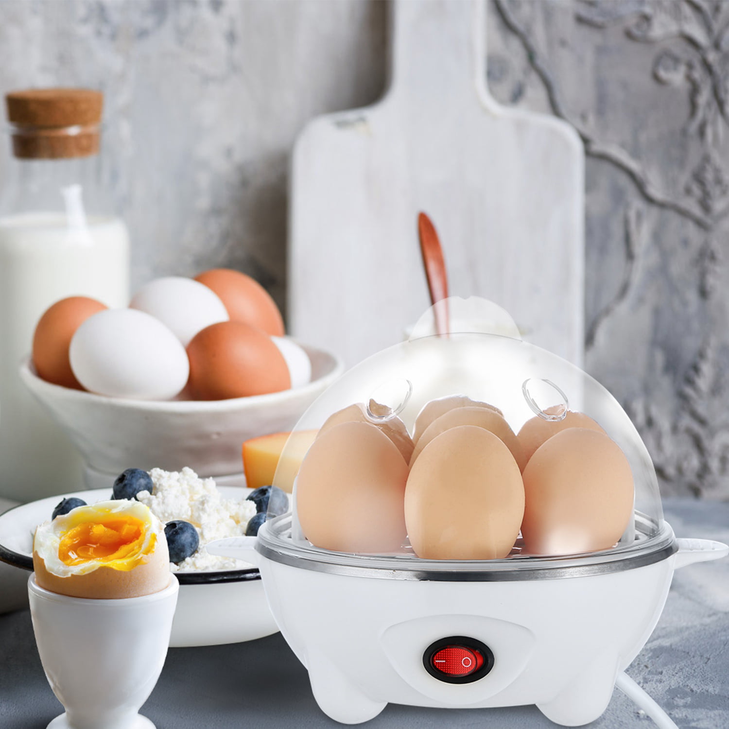 Electric Egg Cooker 7-Capacity BPA-Free Hard-Boiled Egg Maker with Auto-Off  Measuring Cup, 1 unit - Fry's Food Stores