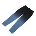 thumbnail image 2 of Pantalones de yoga, pantalones de entrenamiento con elevación de cadera alta, degradado azul negro, mallas para correr, funcionamiento suave, 2 of 8
