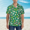 thumbnail image 2 of Fotbe Flying Bees Hawaiian Shirt for Men Unisex Summer Beach Casual Short Sleeve Cotton Linen Button Down Shirts-XX-Large, 2 of 5