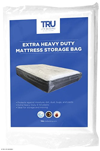 Tru Lite Mattress Storage Bag For Moving Heavy Duty Extra Thick 4 Mil Plastic Fits Standard Long Pillow Top Sizes Queen Size Canada Heavy Duty Extra Thick 4 Mil Plastic, Queen Bed Mattress Storage Bag