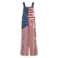 thumbnail image 7 of Jumpsuit for Girls Size 5-6Y Kids Sleeveless Square Neck Usa Flag Print Romper with Pockets Lightweight Daily Wear Rompers for Girls, 7 of 7