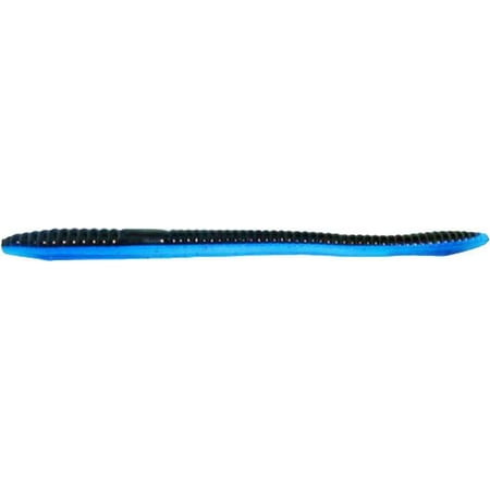 Zoom Finesse Worm Soft Bait Black Blue Bruizer