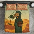 thumbnail image 2 of Mauritania Bedding Set with Sidi the Sahara Camel Cartoon and Desert Caravan, 2 of 7