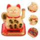 thumbnail image 2 of Adorno de plástico con forma de gato de la fortuna con energía solar para coche, hogar y oficina., 2 of 6