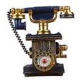 thumbnail image 3 of Teléfono de teléfono de teléfono Resina rotativa de resina de escritorio con cable antiguo, estatua de decoración de pared, figura de teléfono antiguo C02, 3 of 8