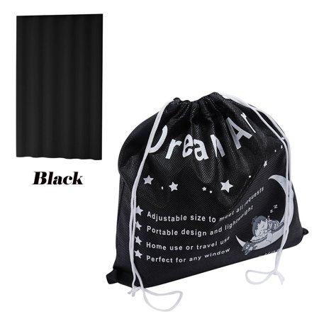 Blackout Blind Chair DREAM ART Anywhere Portable Blackout Curtain/Adjustable Blackout Shades/Temporary Blackout Blinds Suction Cups Nursery,Children Kids Bedroom Travel Use,Black,1 pc W52xL72Inch(132X183cm) ()