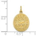 thumbnail image 2 of 14k Or Jaune Graduation Collège Collier Pendentif Occasion Spéciale, 2 of 6