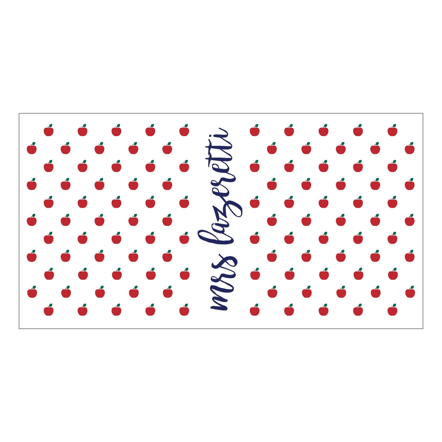 Personalized Apples Stainless Steel Water Bottle