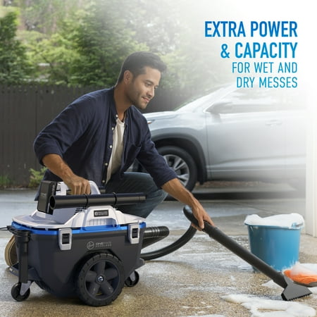 Hoover - ONEPWR Wet/Dry Utility Canister Vacuum - Blue