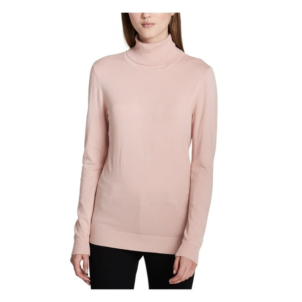 Calvin Klein - CALVIN KLEIN Womens Pink Long Sleeve Cowl Neck Sweater ...