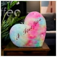 thumbnail image 7 of DefiDgd Heart Shaped Throw Pillow with LED,Glowing LED Heart Night Light Plush Pillows Stuffed Toys for Birthday Christmas Holiday Valentines Home Decoration Gifts(F), 7 of 7