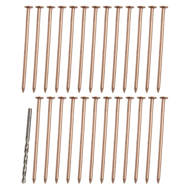 25/20/15 Pcs Clous en Cuivre de 4 Pouces pour Tuer les Arbres Souche Racine Souche Pointes de Retrait Matériel Arbres pour Projets / Construction Navale