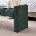 thumbnail image 2 of Boucle End of Bed Bench Upholstered Modern Bedroom Bench Channel Tufted Window Bench Comfy Long Ottoman for Living Room/Hallway/Indoor, 2 of 7