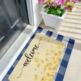 thumbnail image 4 of Spring Door Mat,Yellow Flower Floral Bee Indoor Outdoor Non-Slip Doormat,Entryway Front Porch Spring Summer Welcome Door Mat for Entrance Decor,30" x 17", 4 of 6
