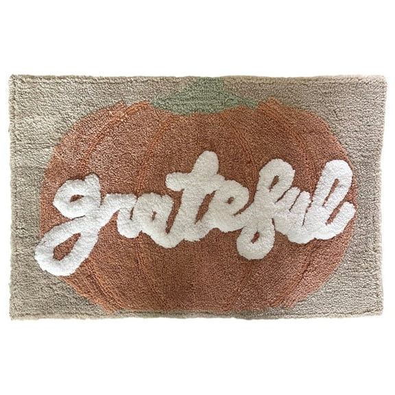Avanti Grateful Pumpkin Patch Bath Rug 20x30 Skid-Resistant Autumn Bath Mat