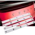thumbnail image 3 of Compatible for Tesla Model 3/S/X Series 3D Raised Tailgate Insert Letters Rear Emblems, ABS Inserts with 3M Adhesive Backing (Silver), 3 of 6