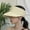 White, variant on Black Sports Visor Women's Sun Visor Sun Hat Polyester Sports Visor Hat Visor Adjustable Cap for Women and Men One Size