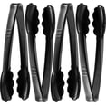 thumbnail image 3 of Plastic Tongs for Serving (Pack of 12) 9 Inch - Heavy-Duty Hard Plastic Reusable or Disposable Serving Tongs for Catering, Dinner Parties, Banquets, Buffets, Events, Weddings and Everyday Use, Black, 3 of 9