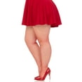 thumbnail image 3 of Leg Avenue Womens Spandex Industrial Fishnet Tights, Red, Plus Size, 3 of 5