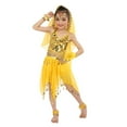 thumbnail image 4 of Byoo Little Girls Outfits Belly Dance Sequin Mesh Camisole Top Skirt Dancewear for Kids, 4 of 4