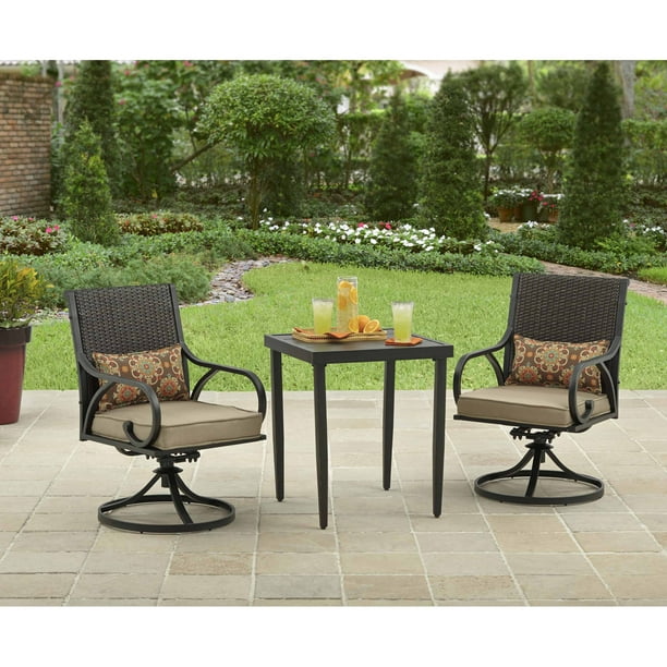 Better Homes and Gardens Piper Ridge 3 Piece Outdoor Bistro Set