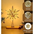 thumbnail image 1 of LED Metal 3D Star Christmas Tree Topper for Battery Operated Star Treetop Christmas Tree Decoration 11.81inch/30cm, 1 of 5